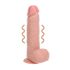 REALROCK - vibrator cu ventuză - natural (18cm)