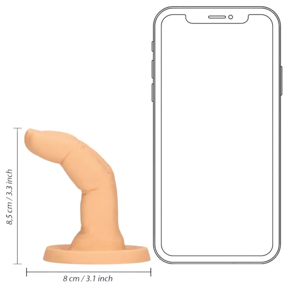 S-Line - dildo cu două degete (natural)