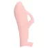 Loveline - vibrator pentru deget cu textură - silicon roz