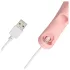 Loveline - vibrator pentru deget cu textură - silicon roz