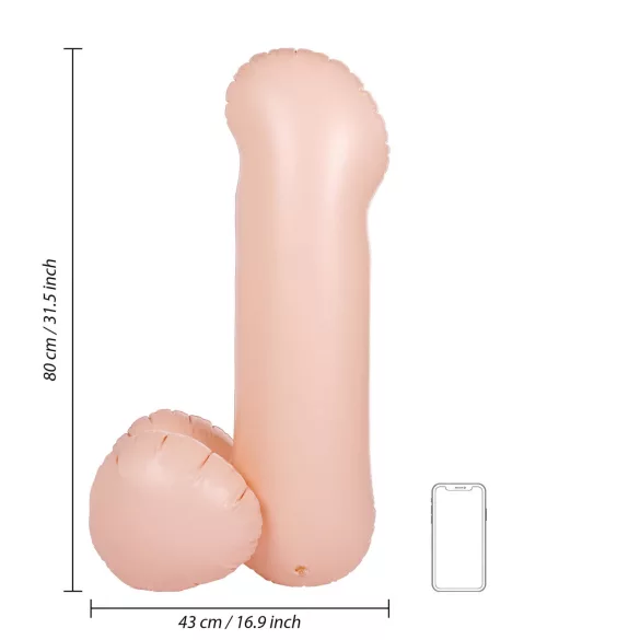 S-Line - Blow Me Up - balon penis gonflabil (80 cm)