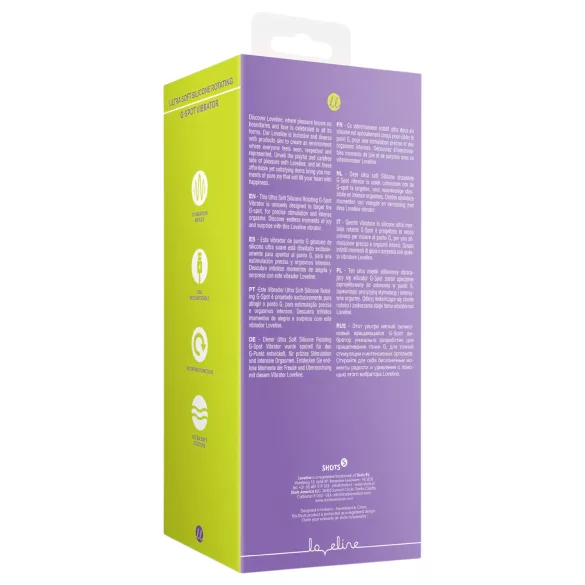 Loveline - vibrator rotativ cu acumulator - roz