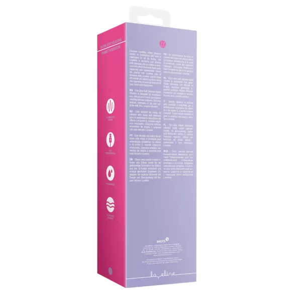 Loveline - vibrator cu iepuraș cu încărcare, pentru clitoris (roz)