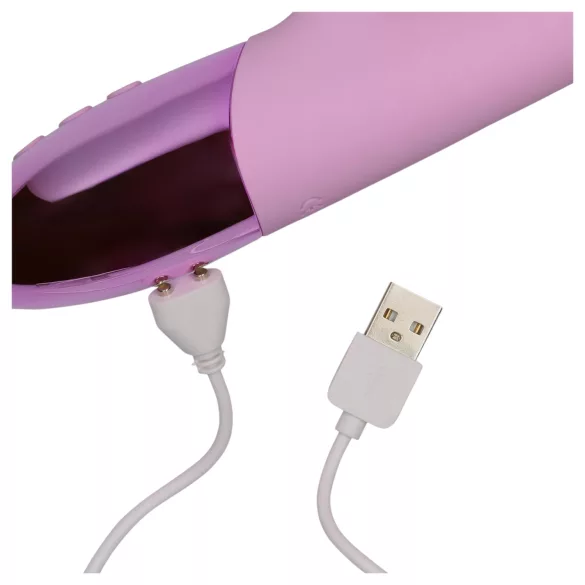 Loveline - vibrator cu iepuraș cu încărcare, pentru clitoris (roz)