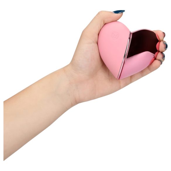 Loveline Tapping Heart - vibrator clitoridian cu stimulare pulsantă