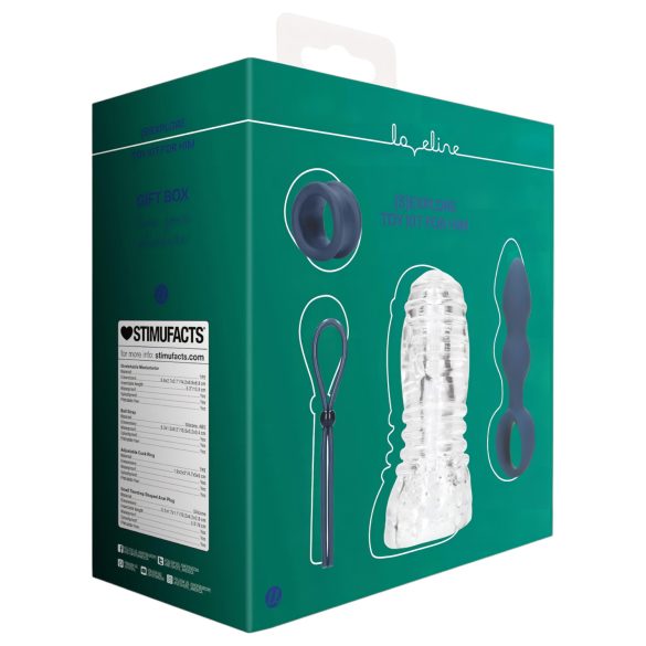 Loveline (S)explore - set de jucării erotice pentru bărbați - albastru