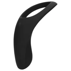   Loveline - inel vibrator lung pentru penis și testicule, reîncărcabil - negru