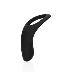   Loveline - inel pentru penis și testicule cu vibrații, cu baterie, de lungă durată (negru)