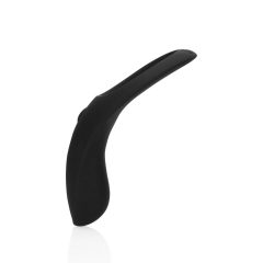   Loveline - inel pentru penis și testicule cu vibrații, cu baterie, de lungă durată (negru)