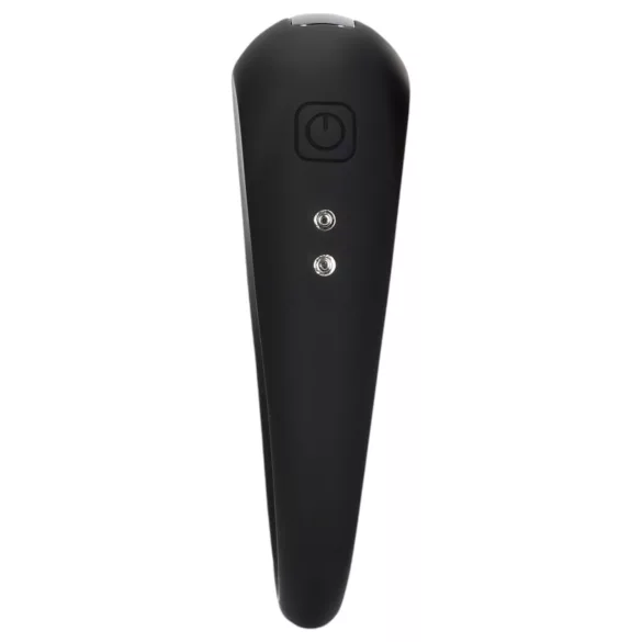 Loveline - inel pentru penis cu vibrații, reîncărcabil - negru