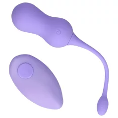   Loveline - bilă vaginală cu vibrații wireless reîncărcabilă - mov