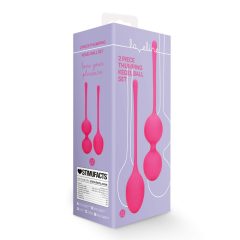 Loveline - set de bile vaginale ponderate - 2 piese (roz)