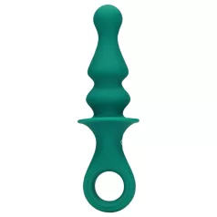Loveline - vibrator anal cu bile, reîncărcabil - verde