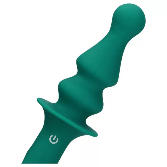 Loveline - vibrator anal cu bile, reîncărcabil - verde