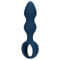Loveline - dildo anal mic cu inel de prindere (albastru)