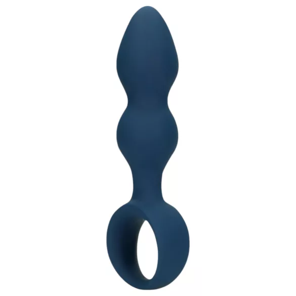 Loveline - dildo anal cu inel - mărime medie - albastru