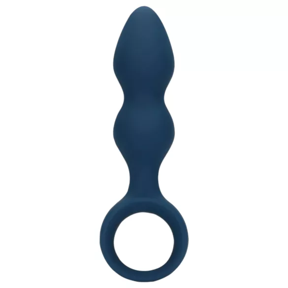 Loveline - dildo anal cu inel - mărime medie - albastru