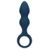 Loveline - dildo anal cu inel - mărime medie - albastru