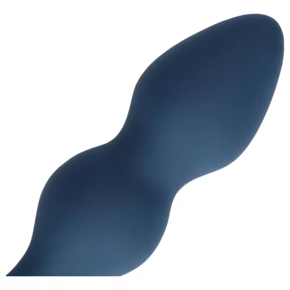 Loveline - dildo anal cu inel - mărime medie - albastru