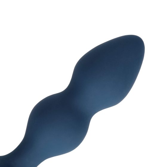 Loveline - dildo anal cu inel de prindere - mare (albastru)