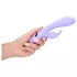 Loveline - vibrator clitoridian tip iepuraș cu braț - reîncărcabil - mov