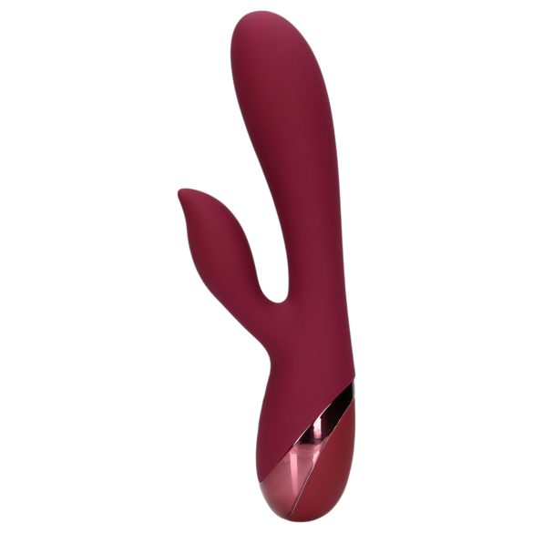 Loveline - vibrator cu braț clitoridian, reîncărcabil (roșu)
