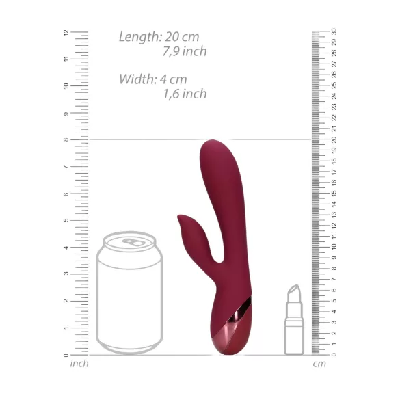 Loveline - vibrator cu braț pentru clitoris - reîncărcabil - roșu