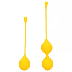Loveline - set bile vaginale silicon - 2 piese - galben