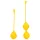 Loveline - set bile vaginale silicon - 2 piese - galben