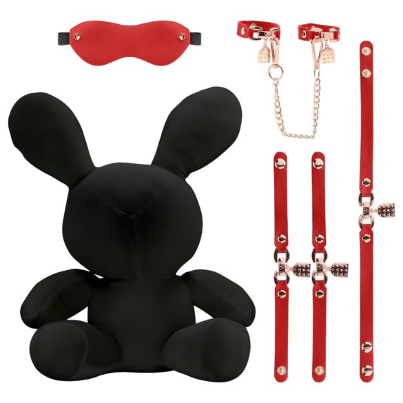 Bondage Rabbit - jucărie BDSM iepuraș - negru