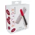 Loveline Candy - vibrator tip ruj cu 4 capete interschimbabile (roz)