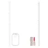 Loveline Candy - vibrator tip ruj cu 4 capete interschimbabile (roz)