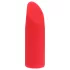 Loveline Candy - vibrator tip ruj cu 4 capete interschimbabile (roz)