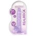 RealRock - dildo realist transparent - liliac 17cm