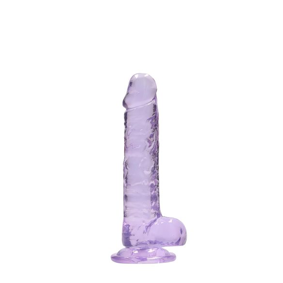 RealRock - dildo realist transparent - liliac 17cm