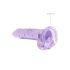 RealRock - dildo realist transparent - liliac 17cm