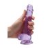 RealRock - dildo realist transparent - liliac 17cm