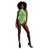 Ouch! - body luminescent cu bretele (verde neon)