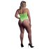 Ouch! - body luminescent cu bretele (verde neon)