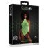 Ouch! - body luminescent cu bretele (verde neon)