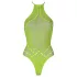 Ouch! - body sexy cu bretele fosforescent - neon verde