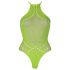 Ouch! - body luminescent cu bretele (verde neon)