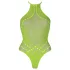 Ouch! - body sexy cu bretele fosforescent - neon verde