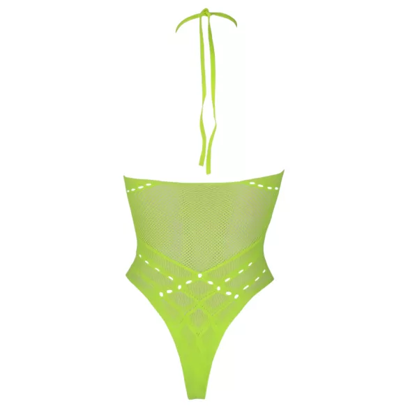 Ouch! - body sexy cu bretele fosforescent - neon verde