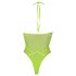 Ouch! - body luminescent cu bretele (verde neon)