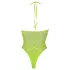 Ouch! - body sexy cu bretele fosforescent - neon verde