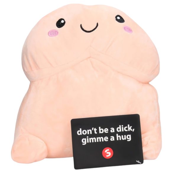Penis de plush adorabil - 30cm (natur)