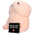 Penis de plush adorabil - 30cm (natur)