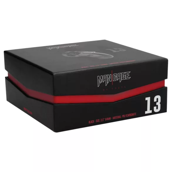 ManCage - cușcă pentru penis Model 13 (negru) - 6,5 cm