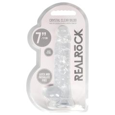 RealRock - dildo realist transparent - 17 cm
